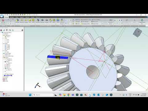Видео: Зубчатые колеса с коническим профилем (форма короткого зуба)