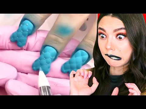 Видео: САМЫЙ УЖАСНЫЙ МАНИКЮР в Мире! Реакция на странный маникюр