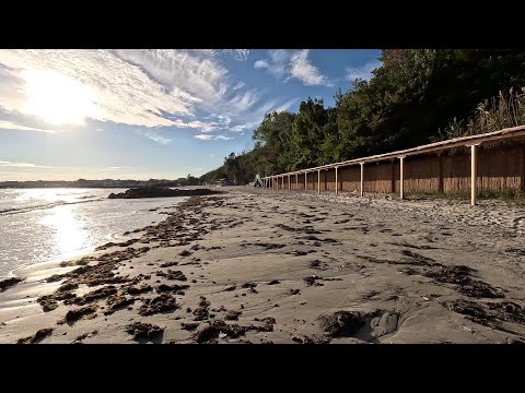 Видео: Вечерняя прогулка по берегу Чёрного моря с.Равда, Болгария /Ravda, Bulgaria