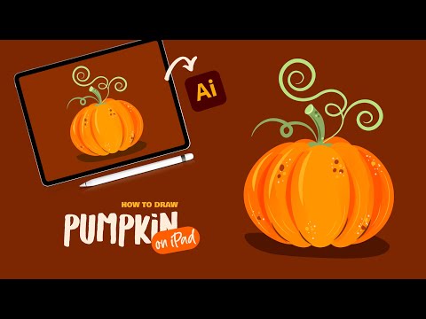 Видео: Adobe Illustrator на iPad: рисуем тыкву. Урок для начинающих.