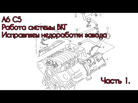 Видео: А6 С5. Как работает ВКГ. Исправляем конструктивный просчёт завода изготовителя. Часть 1.