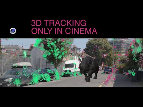 Видео: 3D трекинг только в Cinema 4D (без After Effects) - Standart render