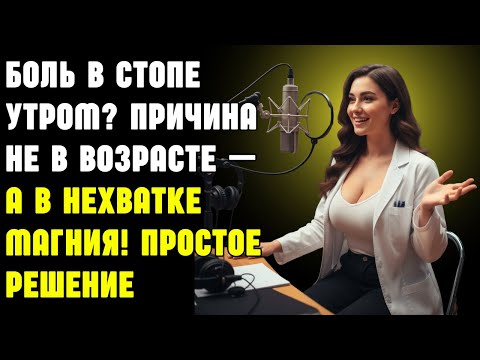 Видео: Боль в стопе утром? Причина не в возрасте — а в нехватке магния! Простое решение | Здоровье пожилых
