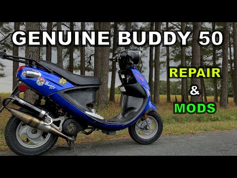 Видео: Клиент заявляет: скутер перестал работать... А ведь он должен быть быстрее: оригинальный Buddy 50...