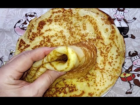 Видео: ДРОЖЖЕВЫЕ БЛИНЫ, пористые, нежные и очень вкусные/Russian yeast pancakes/Rusaj gistaj patkukoj