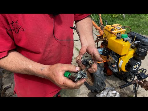 Видео: Ремонт мотоблока. Заміна. Нові форсунка та паливний насос.