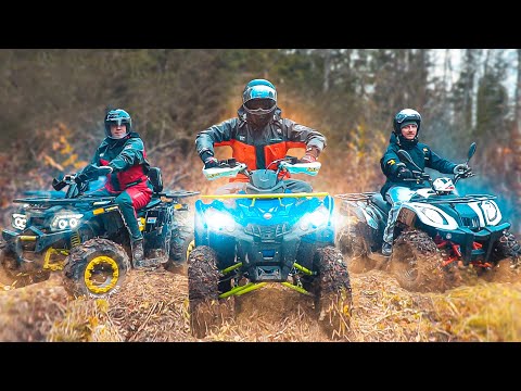 Видео: Битва дешевых квадриков! Kayo Big Bull, Motoland Wildtrack 200, Iride Rover 200