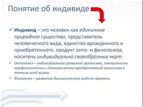 Видео: Соотношение понятий человек индивид личность индивидуальность