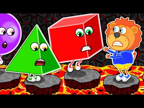 Видео: Lion Family Русский - фигуры и цвета - Мультик для детей