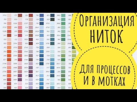 Видео: Как организовать нитки удобно и бюджетно? Моя организация ниток для процессов и в мотках