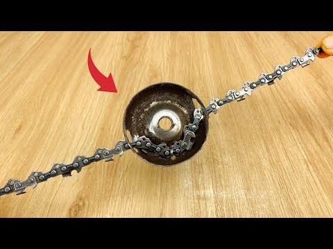 Видео: МИЛЛИОНЫ ЛЮДЕЙ НЕ ЗНАЮТ, КАК ВОПЛОТИТЬ ЭТУ ИДЕЮ! САМОДЕЛЬНАЯ ЦЕПЬ ДЛЯ КОШЕНИЯ ЛЮБОЙ ТРАВЫ