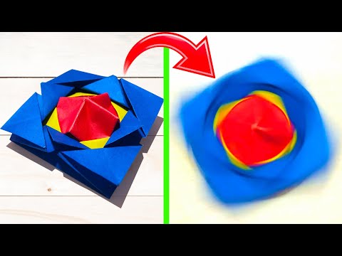 Видео: ИГРУШКА - ВЕРТУШКА из БУМАГИ БЕЗ КЛЕЯ . Оригами / TOY - PAN from PAPER, WITHOUT ADHESIVE. Origami