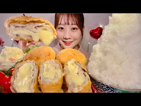 Видео: ASMR Тонкацу с камамбером【русские субтитры】【Mukbang/ Eating Sounds】