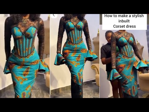 Видео: Сделай сам: как сделать простое платье-корсет со встроенным корсетом #корсет #как