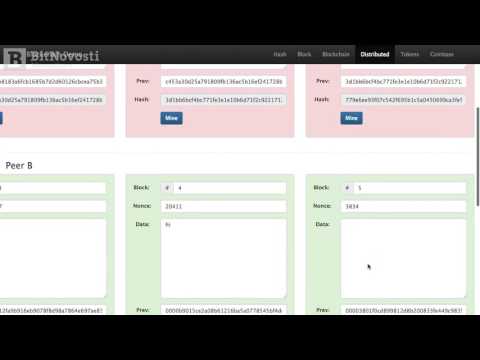 Видео: Наглядная демонстрация (web-модель) построения блокчейна