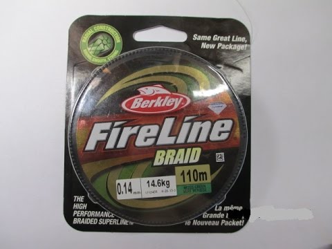 Видео: Обзор рыболовного шнура Fire Line BRAID 0.14mm  14.6 kg от Berkley