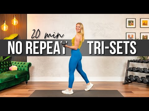 Видео: 20 мин. БЕЗ ПОВТОРЕНИЙ HIIT-тренировки на всё тело и силовые трисеты