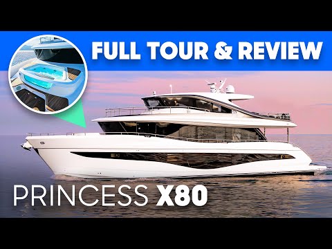 Видео: Обзор и тур на яхту Princess X80 | YachtBuyer