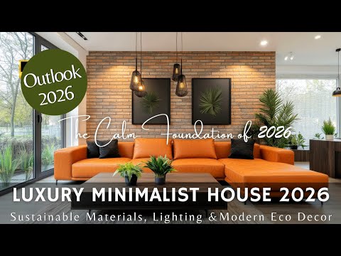 Видео: Роскошный минималистичный дизайн дома 2026: экологичные материалы, идеи освещения и современные т...