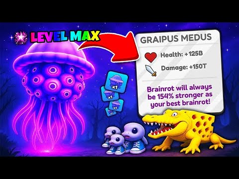 Видео: ГРАЙПУС МЕДУЗИ! Я ВЫБИЛ GRAIPUS MEDUS НОВУЮ САМУЮ РЕДКУЮ СЕКРЕТНУЮ ЭВОЛЮЦИЮ В Brainrot Evolution