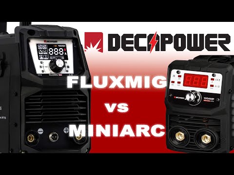 Видео: два DECAPOWER по 120 А — два аппарата, два мира, FLUXMIG 120 и MINIARC 120
