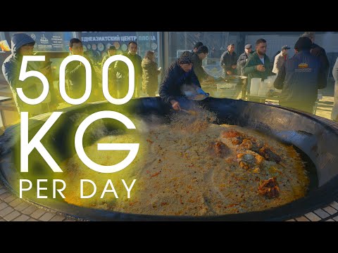 Видео: ПОЛ ТОННЫ ПЛОВА КАЖДЫЙ ДЕНЬ | Популярная уличная еда Узбекистана | 4K