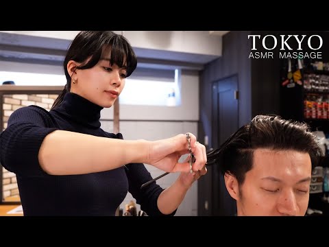 Видео: ASMR Она талантливый парикмахер, и я получила расслабляющую стрижку и массаж!