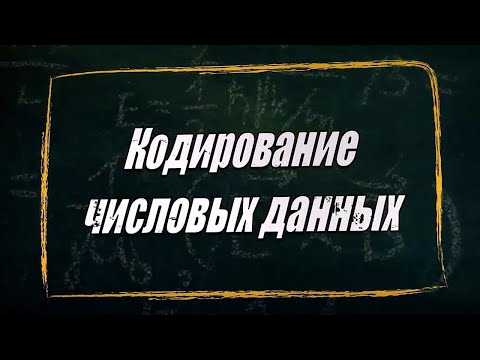 Видео: УРОК 28.  Кодирование числовых данных (10 класс)