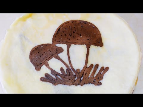 Видео: Блины С РИСУНКОМ. Блинчики ДЛЯ ДЕТЕЙ.