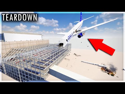 Видео: КРУШЕНИЕ САМОЛЁТА НА АЭРОПОРТ! TEARDOWN
