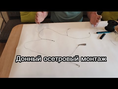 Видео: Проверенный монтаж для ловли осетра со дна как с насадкой, так и без. #монтажнаосетра #рыбалка