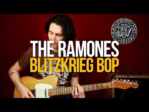 Видео: Как играть The Ramones Blitzkrieg Bop на гитаре