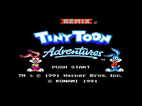 Видео: Полное прохождение (((Dendy))) Remix of Tiny Toon Adventures