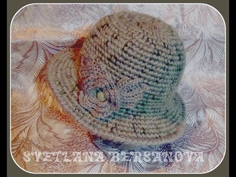 Видео: Теплая шляпка крючком. Часть 1 - донышко .Crochet hat with fields