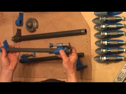 Видео: самодельная струбцина, быстросъемная, на косорезаной трубе