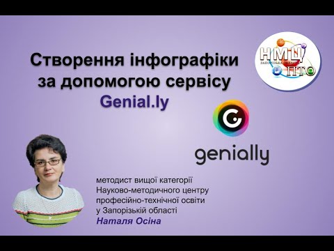 Видео: № 1 Створення інфографіки за допомогою сервісу Genial.ly