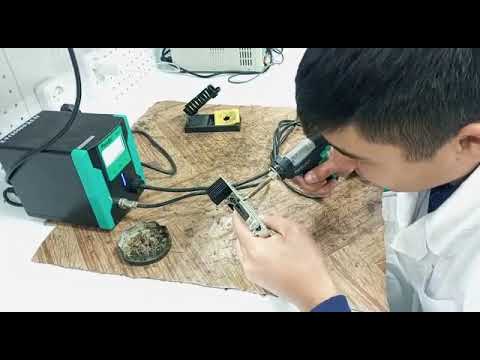 Видео: Pros Kit ss - 331B работа с паяльной станцией