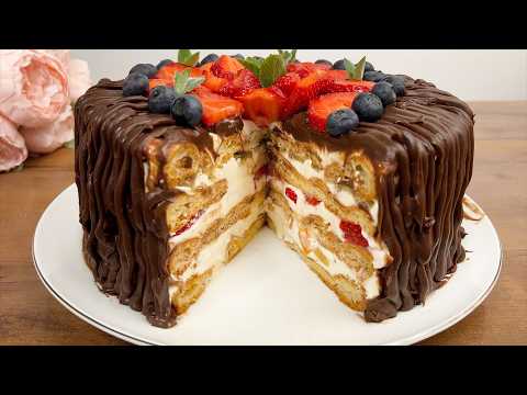 Видео: Очень редкий рецепт торта! Вкусный торт из простых ингредиентов 😋. Тает во рту!