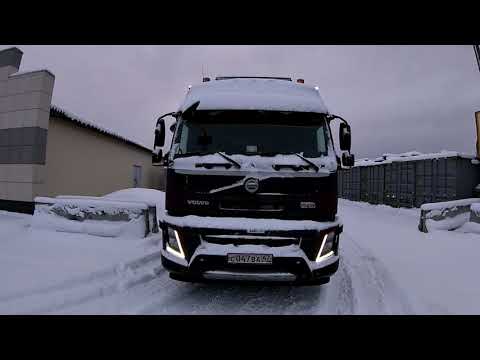 Видео: Перевозка лесного комплекса! Гололёд! Авария! #volvofmx #негабарит