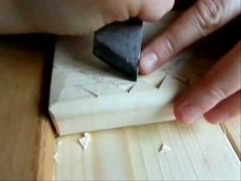 Видео: Резьба по дереву. Урок 1 (геометрическая)