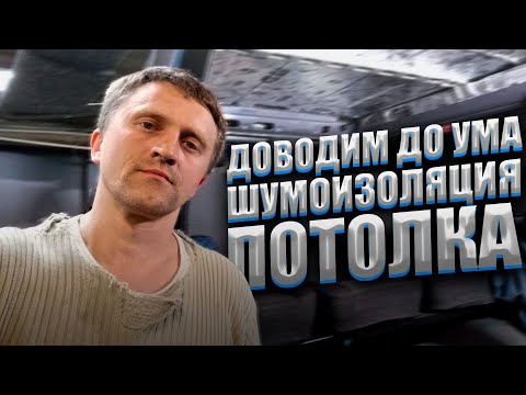 Видео: Шумоизоляция потолка и диодная подсветка,на Газ СОБОЛЬ БАРГУЗИН !!!