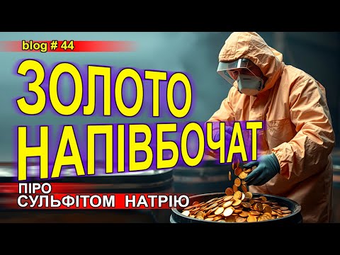 Видео: blog#44    Золото з 2000 напівбочат піросульфітом натрію.