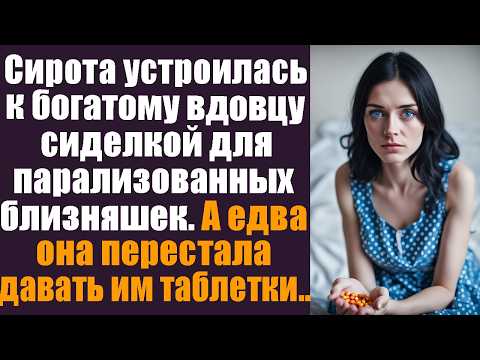 Видео: Сирота устроилась к богатому вдовцу сиделкой для парализованных близняшек. А едва она перестала..