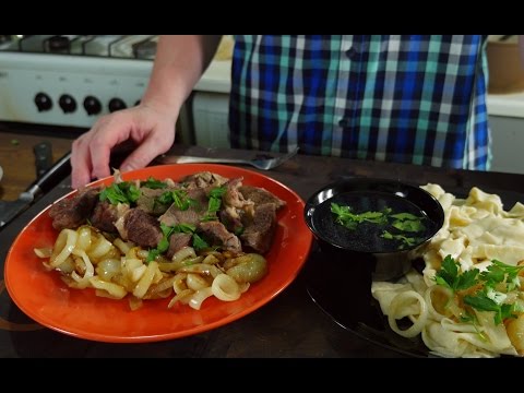 Видео: Бешбармак (домашний рецепт) с бараниной и говядиной