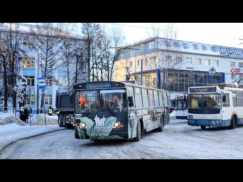 Видео: Троллейбус, маршрут №9 ЗиУ-682Г [Г00] б.169 (18.01.2024) Ярославль