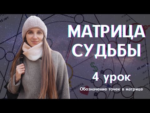 Видео: Матрица судьбы - Обозначение точек в матрице - 4 Урок бесплатного марафона