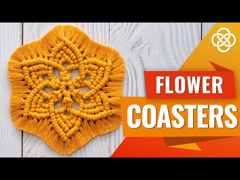 Видео: Салфетка в форме цветка | Macrame DIY | Урок макраме для начинающих