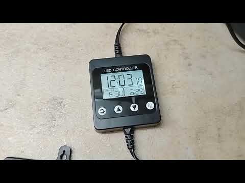 Видео: Таймер Плавного включения выключения света в аквариуме на светодиодах 12 вольт
