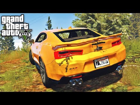 Видео: РЕАЛЬНЫЕ ПАЦАНЫ В GTA 5 - НАШЛИ РАЗБИТЫЙ КАМАРО В ЛЕСУ!⚡ГАРВИН