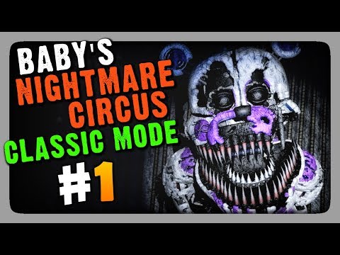 Видео: Baby's Nightmare Circus: Classic Mode Прохождение #1 ✅ НОЧИ 1 и 2